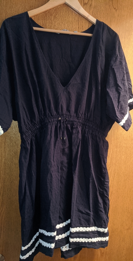 Athleta Navy Swim cover-up XL